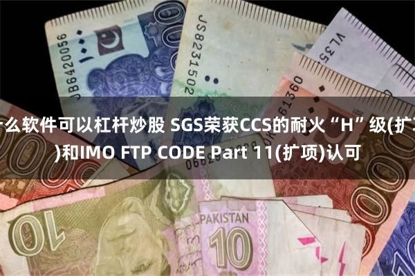 什么软件可以杠杆炒股 SGS荣获CCS的耐火“H”级(扩项)和IMO FTP CODE Part 11(扩项)认可