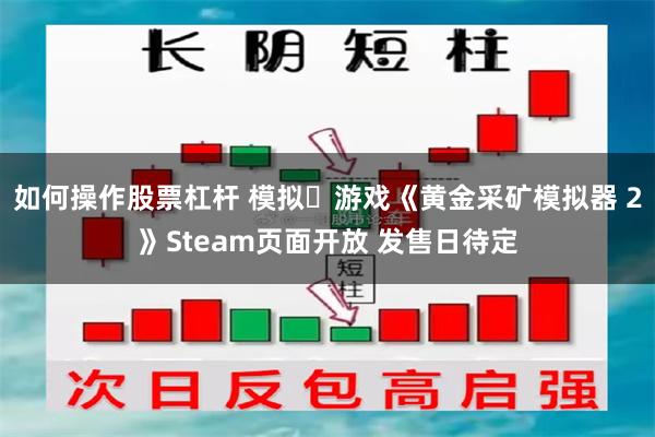 如何操作股票杠杆 模拟‎游戏《黄金采矿模拟器 2》Steam页面开放 发售日待定